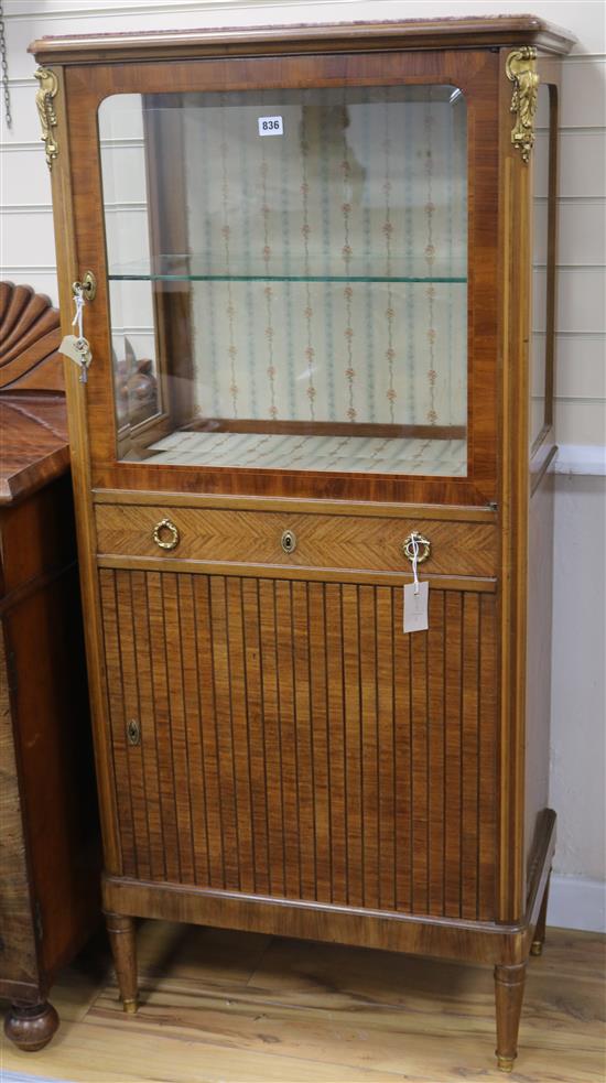 A display cabinet, H.149cm